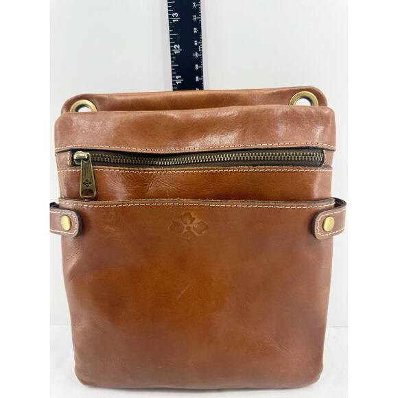 Patricia Nash Francesca Crossbody Bag Brown Leather Purse with Tags Multi Pocket - Picture 15 of 16